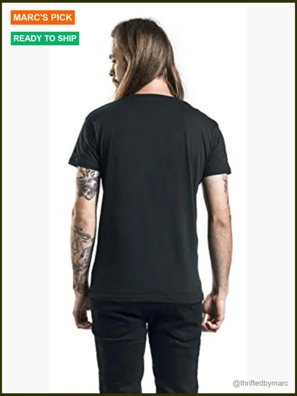 Classic Fit Men's Short Sleeve Crew Neck Band T-Shirt